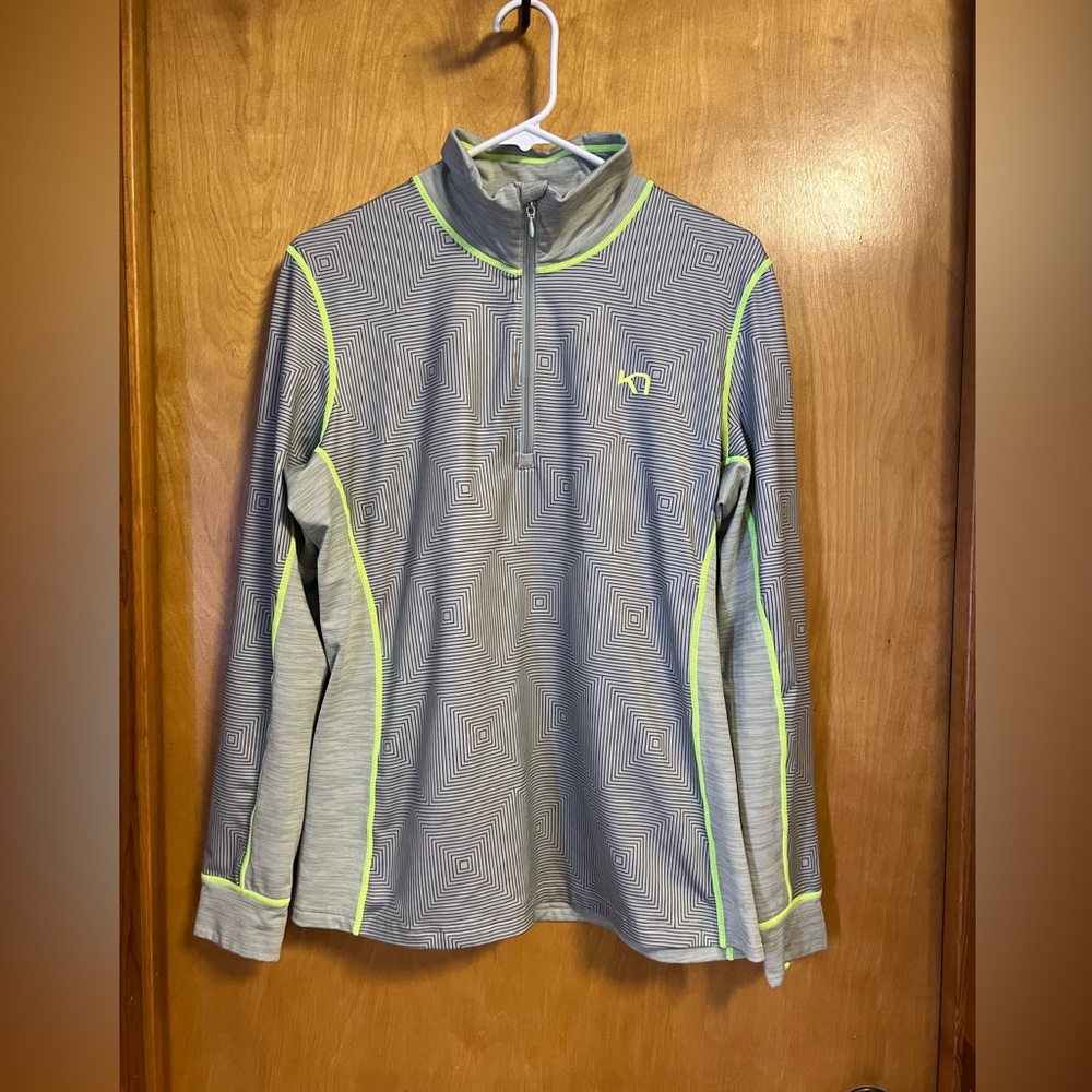Kari Traa Womens Lune Half Zip baselayer longsleeve Size XL w/Chin Guard zip - Picture 3 of 14